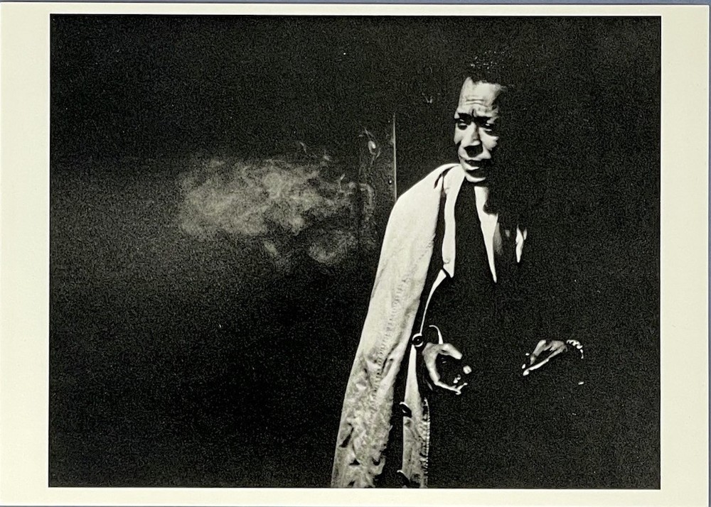 Miles Davis Art Print Card 1993 Photo By Leigh Wiener Fotofolio 4”x6” Jazz Music