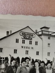 2x Photo Grundig Radio Sign Advertising Advertising Photo FR