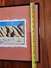 Painted Hills Oregon Photograph Signed Matted Vtg 1999 Nielsen Frame READ