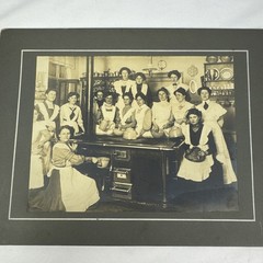 Vintage Dated October 1905 Restaurant Kitchen Photograph