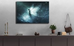 Fairy Painting, Enchanted Magical Fairy Tale Print, Mystical Creature Colorful
