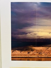 Triptych 3 Panel Photograph Dead Sea Sunset Facing Jordan Signed D Emerson 2006
