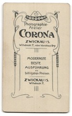 Photography studio Corona, Zwickau, Wilhelmstr. 7, Portrait of a Lady with high g