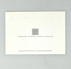 Van Deren Coke (1921-2004) Art Announcement Card – 50 Years of Photography 1997