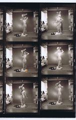 NEWLY FOUND! Hendrickson PHOTO Contact Sheet Proof & Negatives TOPLESS DANCER