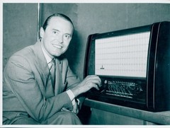 Photo Man in Front of a Radio, Receiver, Portrait – 10693614