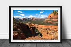 Devils Bridge Photography Print: Sedona Arizona Desert Southwest Landscape Photo
