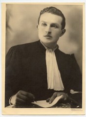 Portrait Avocado Young Homme Lawyer – Photo Antique An. 1950