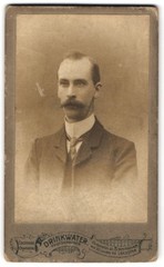 Photograph Drinkwater, Leicester, 101 London Road, Portrait of a Man with Sch