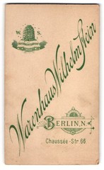 Photography department store Wilhelm Stein, Berlin, Chaussee-Str. 66, monogram of the photo