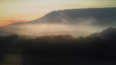 19×13 Digital Art Photograph Blue Ridge Mountains Virginia Sunset Sunrise Fog