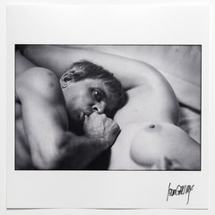 SIGNED Jean Gaumy Photo – Klaus Kinski – Magnum Square Print 6×6″