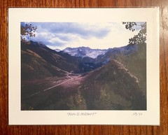 Original photographic print “Road to Ashcroft” by Michael Blumenstock