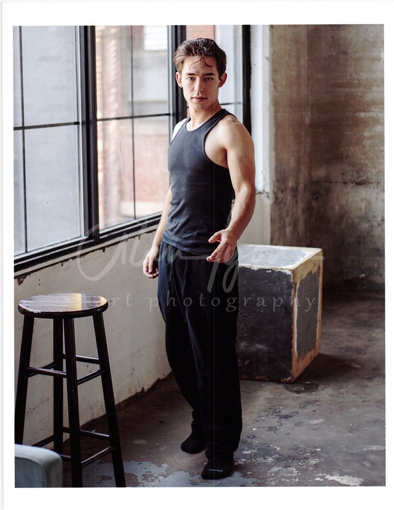 11 X 8.5 Alan Lyon Original Male Photo gay interest (9) Skip in black