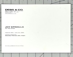 Joy Episalla Art Announcement Card 2004 – For The Birds