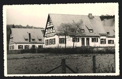 Photograph of Ruhla, manor house with hoisted FDJ flags