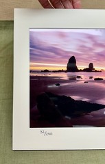 Signed Photography 11 x 14 Matted Unframed, Brilliant Full Color Seashore
