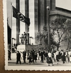 Old Photo Universal Exhibition 1937 Paris Speer Pavilion Germany Eagle