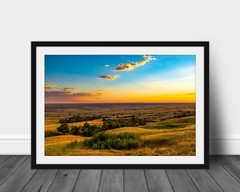 South Dakota landscape photography print Great Plains sunset wall art picture