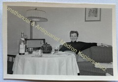 orig. Photo Apartment Interior Furniture Radio Circa 1955