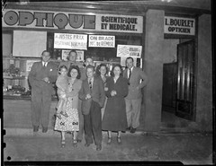 Old Optician Shop – Old Photo Negative On. 1950 60