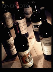 Original Napa Cellar Bottles WINE ART California Bar By KELLY WRIGHT Photo 19×13