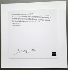 SIGNED – STEVE MCCURRY – Rabari tribal elder – 6″ x 6″ MAGNUM ARCHIVAL PRINT