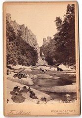 Photograph Fr. Rose, Wernigerode, view of Thale, lot in Bodetal with view to