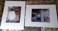 Catherine Archuleta Photograph Provence France SIGNED Pink House Roses + Purple