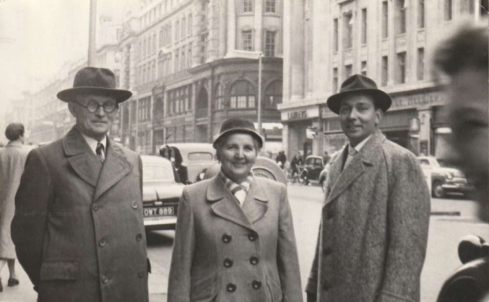 Vintage Photo People in Fine Coats 1957 Snapshot