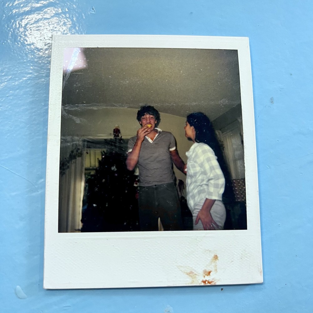 Polaroid Photo X-mas time and it’s time to party and eat cake and ? 1977