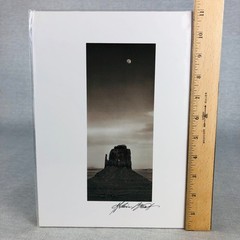 Art Photography Sepia MOONRISE PANORAMA Monument Valley Utah Alain Briot Signed