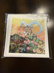 Jude bischoff Art Cards -set of 5 (5×5 Inches)