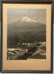 HUGE BREHME Pico de Orizaba MEXICO Volcano Mountain SIGNED Gelatin Silver PHOTO