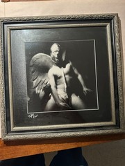 Abstract Fetish black and white photograph by student of Jerry Uelsmann