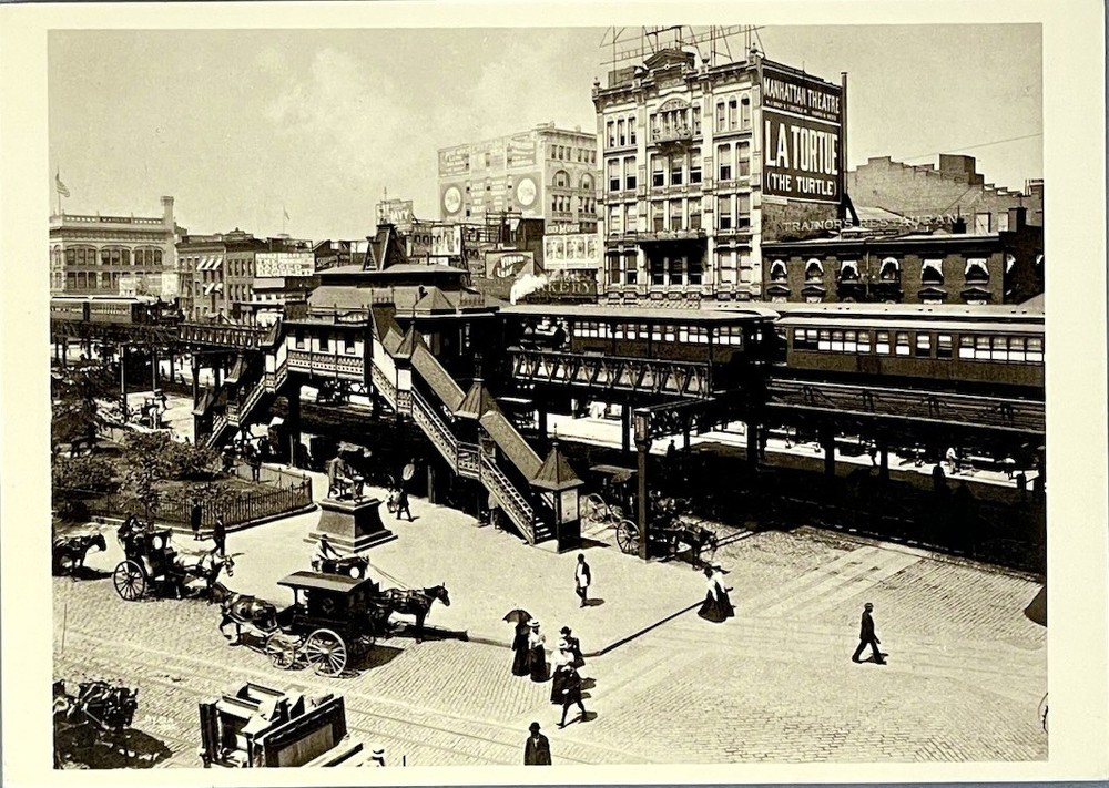 Greeley Square NYC 1896 Art Print Card Photo By Byron 4”x6” Fotofolio Herald Sq