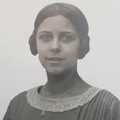 Photo Antique, c. 1910 Pretty Young Woman, Dedication…to Constantly Commemorate, Excellent