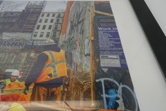 Urban NYC Construction Site Photograph Photo Print 41 Wooster Street SoHo Framed
