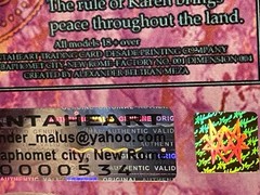 “Queen Karen Pink” Trading Card. VANTAHEART Models. Autographed. Personalized+