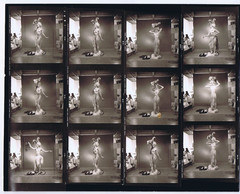 NEWLY FOUND! Hendrickson PHOTO Contact Sheet Proof & Negatives TOPLESS DANCER