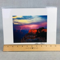 Fine Art Photography Grand Canyon AZ LIGHTENING STORM EL TOVAR POINT Alain Briot