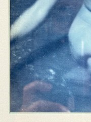 Framed Blue Tint Image medium unknown South East Asia Lady Bathing in stream