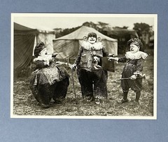 Kassino Clowns w. Dog c. 1920 Fotofolio Art Print Card