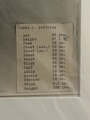 James Jefferies Gelatin Silver Print Boxing Photo Gordan Parks Statistics Retco