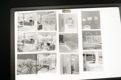 Photo Negative Bundle View Apartment Furniture Radio Lamp Books Schorndorf Room