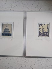 Vintage signed Michael Bryant Photography USA Art, Black & White Set Of 2