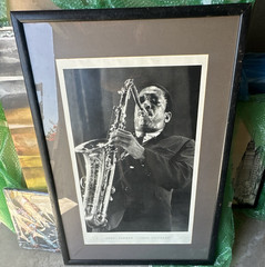 Henri Dauman John Coltrane Framed Black & White Portrait Photograph