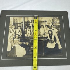 Vintage Dated October 1905 Restaurant Kitchen Photograph