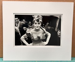 Frank Horvat “Monique Dutto Metro exit Paris JDF Soir 1959” Signed Photograph