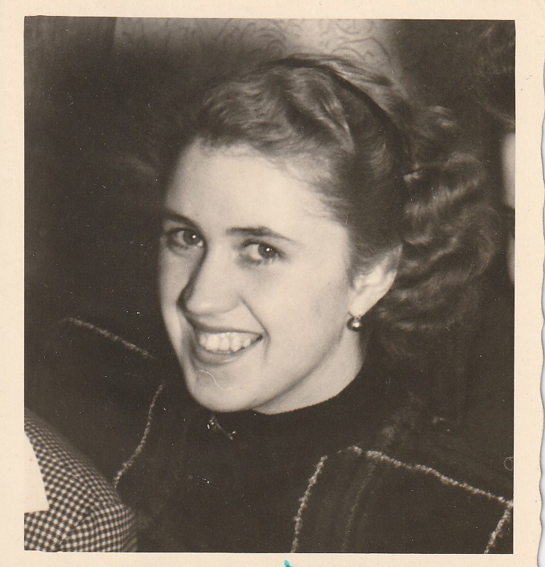 Vintage Photo Beautiful Girl Laughing Snapshot 1954
